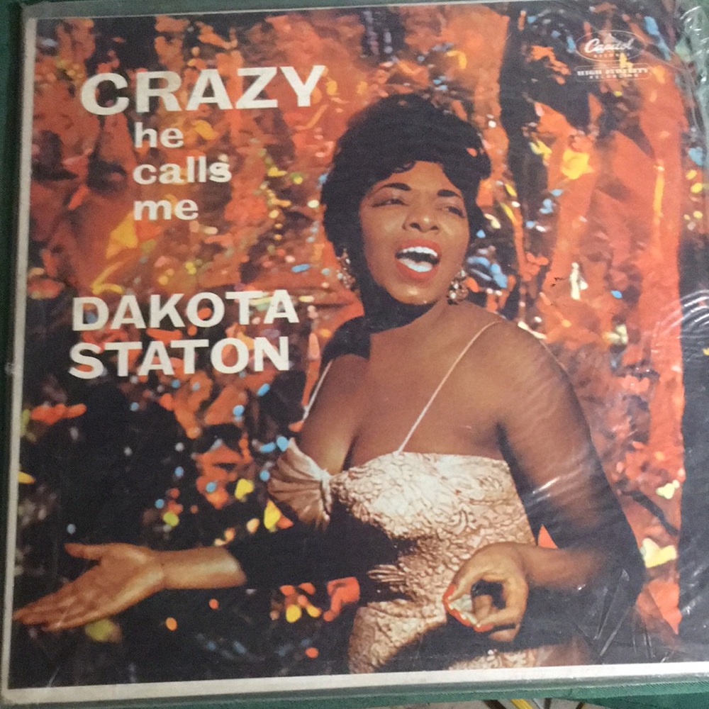 Dakota Staton Crazy he calls me LP record Album Cover vintage